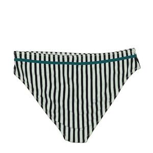 NWT CUPSHE Black and White Striped Bikini Bottom Size Medium